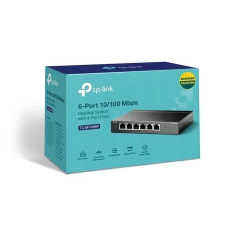 TP-Link Networks Tp-Link TL-SF1006P 6 PORT(4 POE) Gigabit Switch