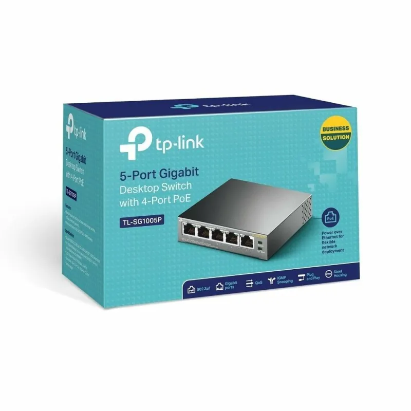TP-Link Networks Tp-Link TL-SG1005P 5 Port 10/100/1000Mb 4 Port POE